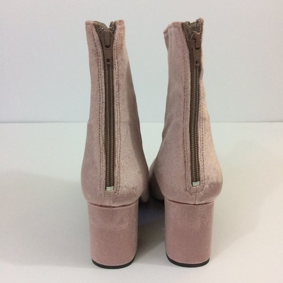 Free People Womens Boots Cecile Blush Pink Velvet Crushed Velvet Size US 9 EU 39 - Picture 7 of 9